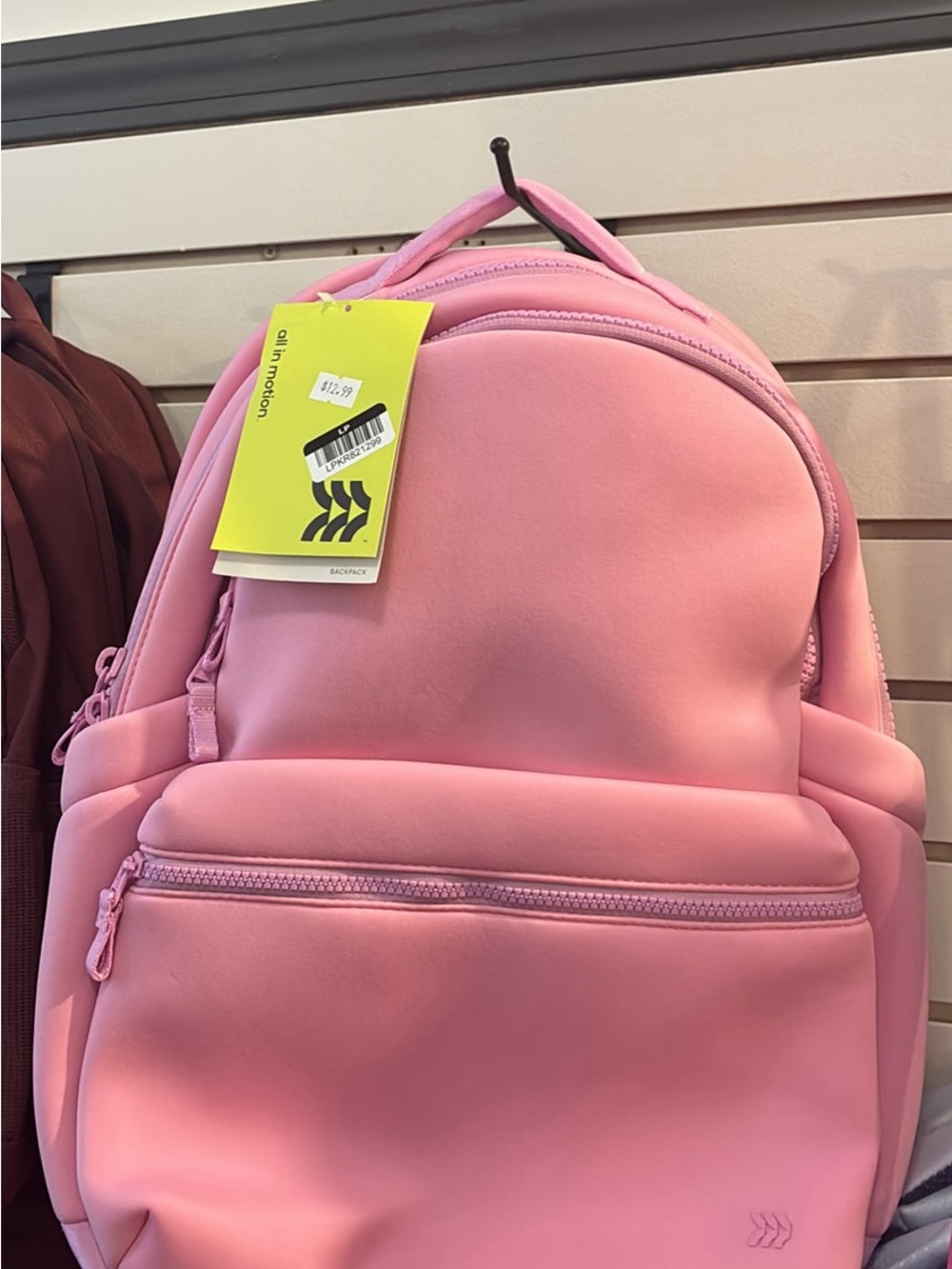 All in Motion Pink Backpack with Laptop Sleeve